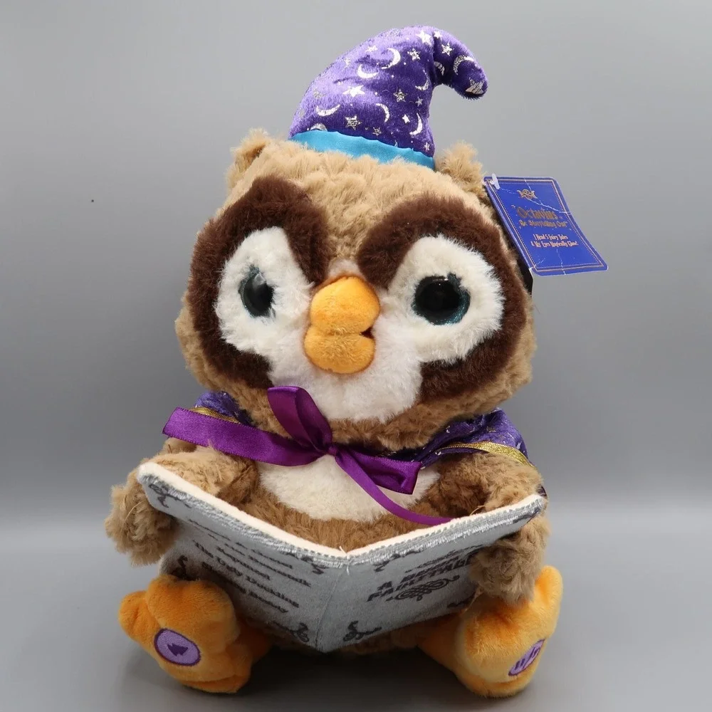 Cuddle Barn Owl Octavius Storytelling Fairytale Animated Plush Toy Read Out Loud